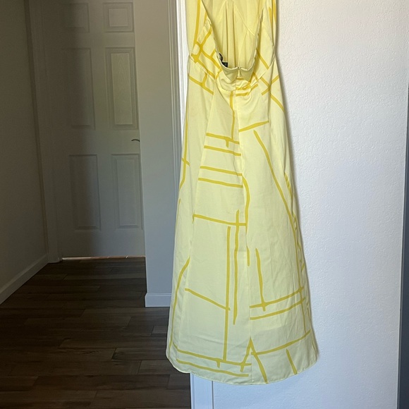 Banana Republic 50’sInspired Yellow Geometric Pattern Dress - Picture 2 of 3
